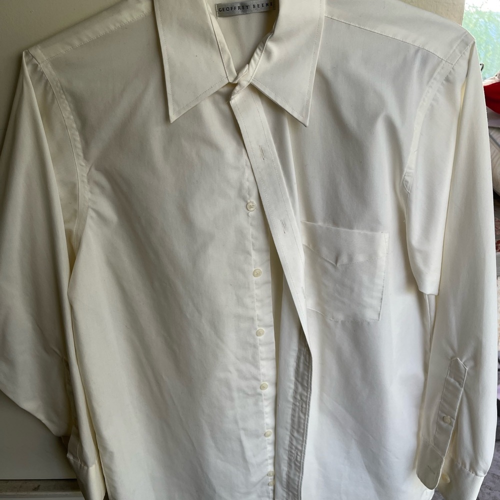 White Geoffrey Beene Dress Shirt